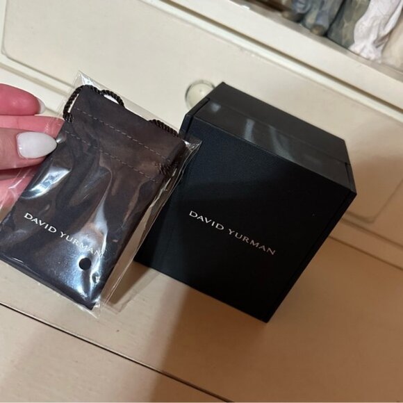 Classic DY Cross Pendant with Matching Chain - Picture 3 of 4